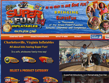 Tablet Screenshot of cvilleinflatables.com